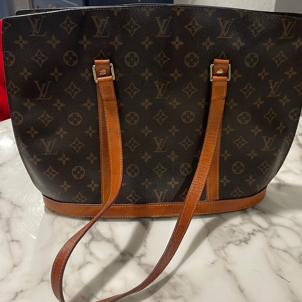 VINTAGE Louis Vuitton Classic Monogram logo laptop bag/tote